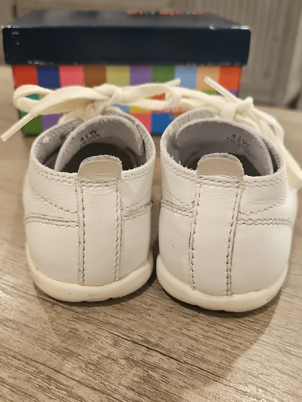 stride rite cruiser white leather baby size 4.5